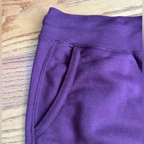 CHAMPION Embossed Logo Pockets Joggers Sweatpants Burgandy Women’s Size S NWT - Picture 5 of 10